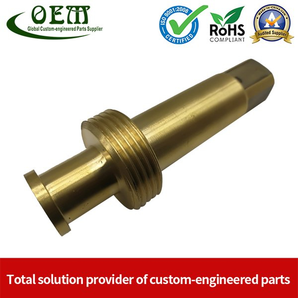 Custom Brass CNC Machining Copper Parts - Valve Cylinder Stem for Brew Cleaning Socket Set