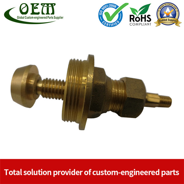 CNC Brass Turned Parts - Brass Terminals Blocks for Solar Energy Equipment