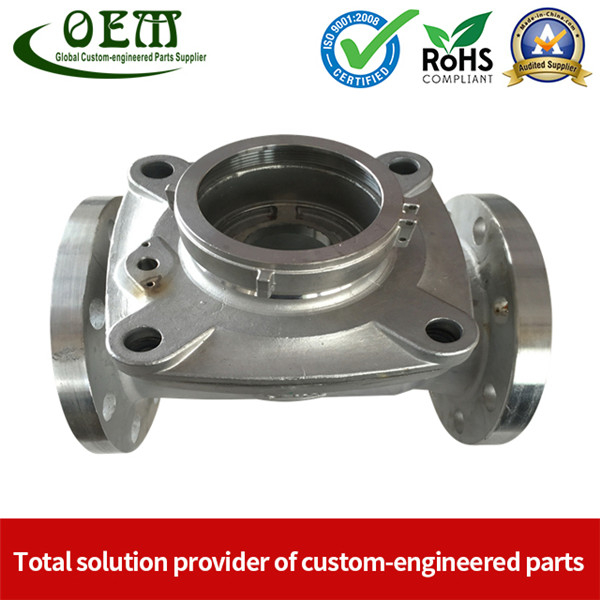 SUS-304 CNC Machining Parts - Water Meter Body Suitable Water Flow Meter