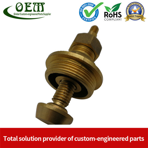 CNC Brass Turned Parts - Brass Terminals Blocks for Solar Energy Equipment