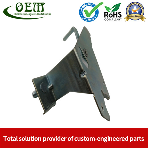 Galvanized Steel Stamping And Laser Cutting Mounting Bracket for Automobile Heating Raditor