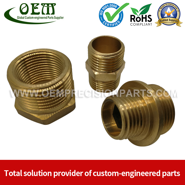 CNC Brass machining Parts - Brass tap Blocks for Solar Energy Equipment