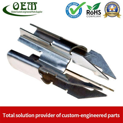 Galvanized Steel Precision Stamping Parts for Locking Clips, Prototype To Production.jpg