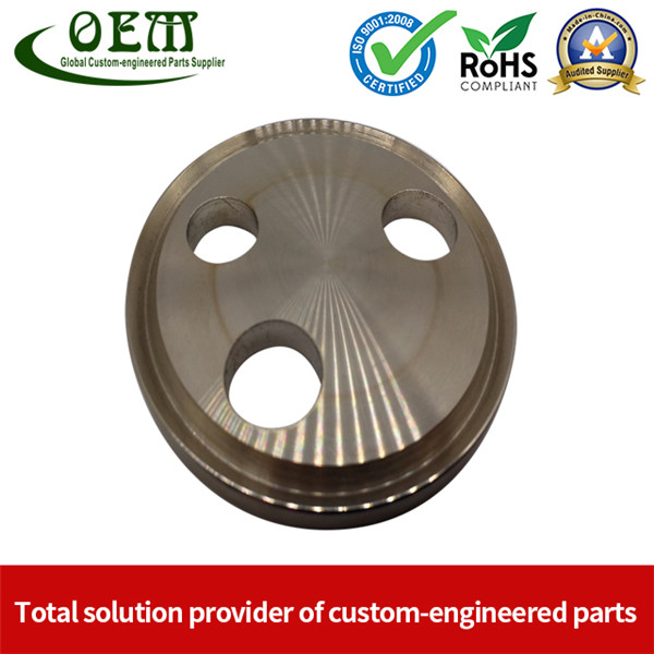 ISO 9001 Qualified CNC Stainless Steel Machining Parts - Cylinder Flange for Telecommunications