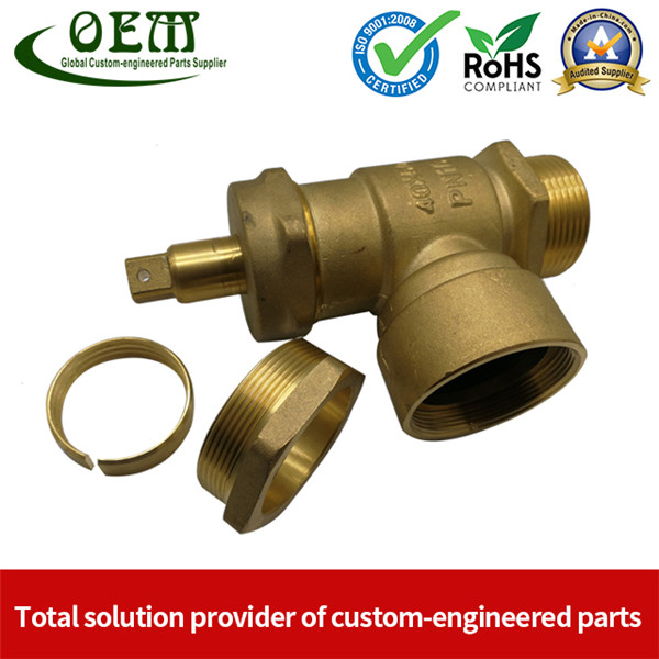 Brass Fitting Valve Brass CNC Turned Parts for Pneumatic And Hydraulic Fittings