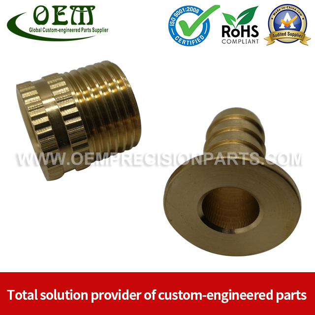 CNC Brass machining Parts - Brass tap Blocks for Solar Energy Equipment