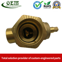 Brass Fitting Valve Brass CNC Turned Parts for Pneumatic And Hydraulic Fittings