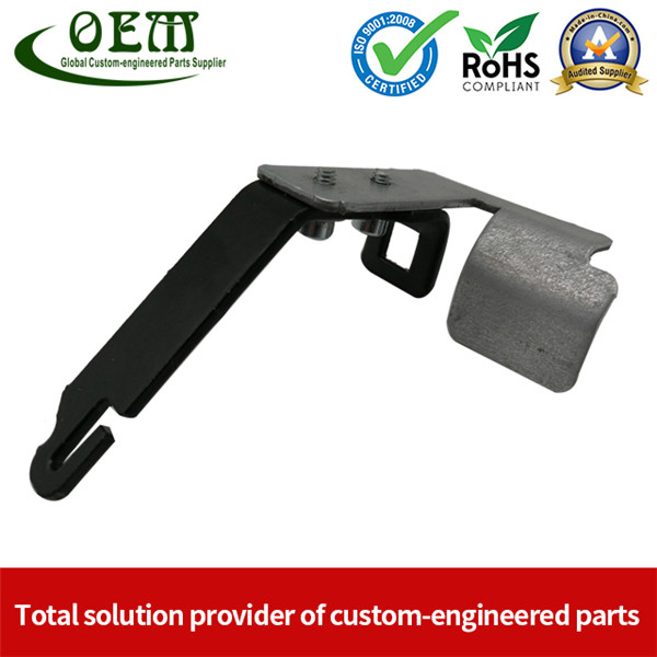 Precision Galvanized Steel Stamping Parts Heavy Gage Brackets Safety Equipments