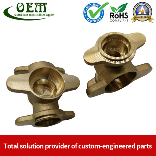 CNC Machined Brass Valve Body for Precision Measurement Devices