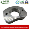 Custom Precision Anodizing Aluminum CNC Turning Threaded Parts - Aluminum Flange Applied in Plastic Injection Machinery