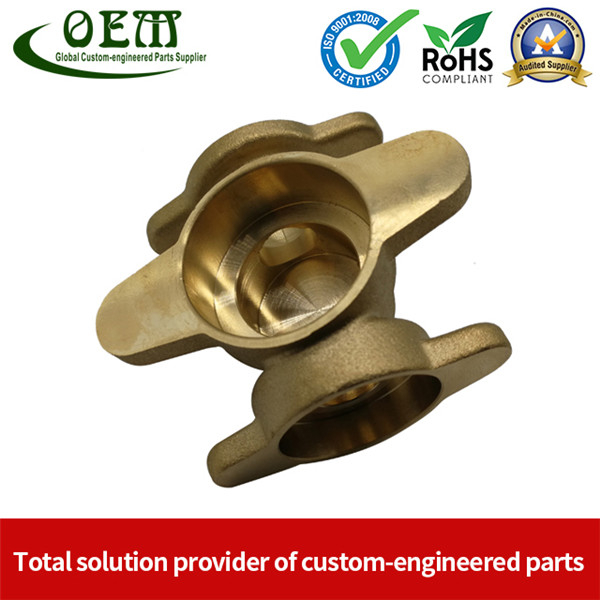 CNC Machined Brass Valve Body for Precision Measurement Devices