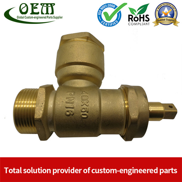 Brass Fitting Valve Brass CNC Turned Parts for Pneumatic And Hydraulic Fittings