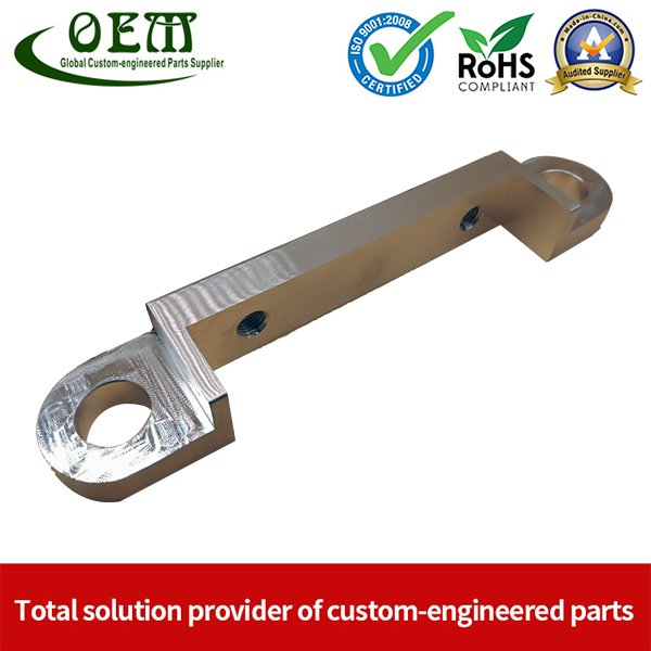Precision Aluminum CNC Milling Machined Plate with M5 Tapping Threads RoHs Complaint