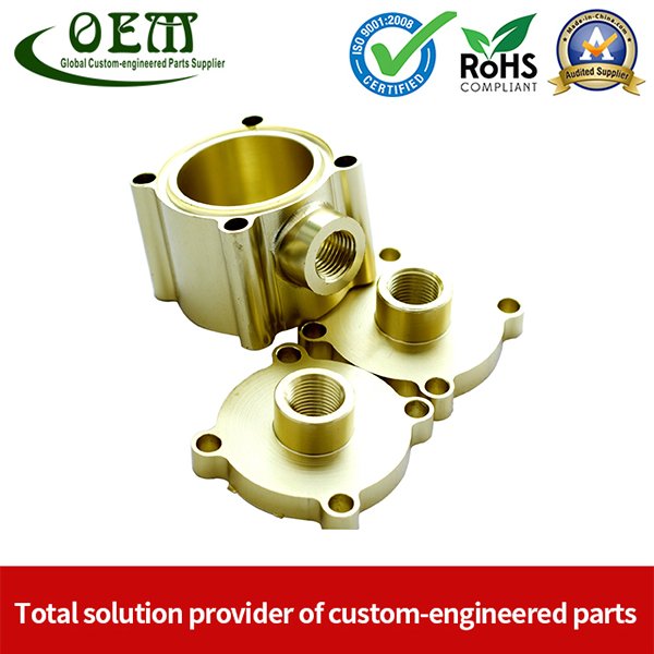 Custom Brass Machining Parts Copper Retainer Flanges Used for Fiber Optic Components