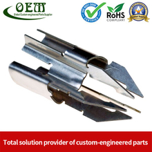 Galvanized Steel Precision Stamping Parts for Locking Clips, Prototype To Production