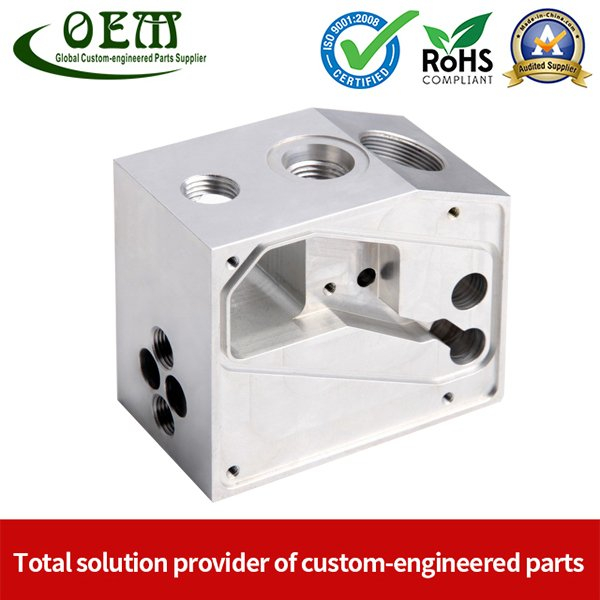 Custom CNC Machining Milling Aluminum Block with Tapping Threads